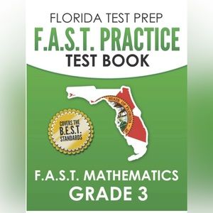 F.A.S.T. Florida Practice Test Prep Practice Book Mathematics Math Grade 3 Guide